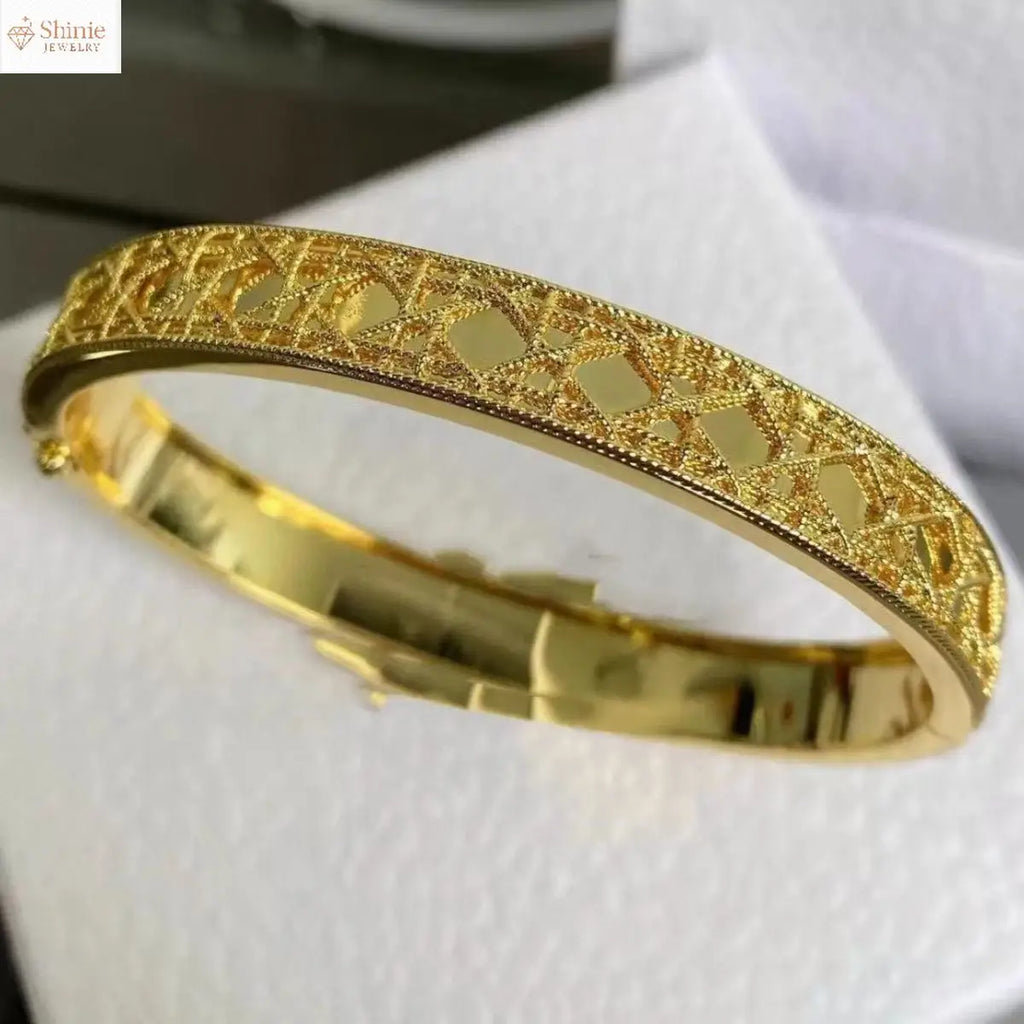 Luxury Designer S925 Sterling Silver Bangle  Cross Pattern Bracelet Women Trend Party Jewelry Accessory Valentine's Day gift