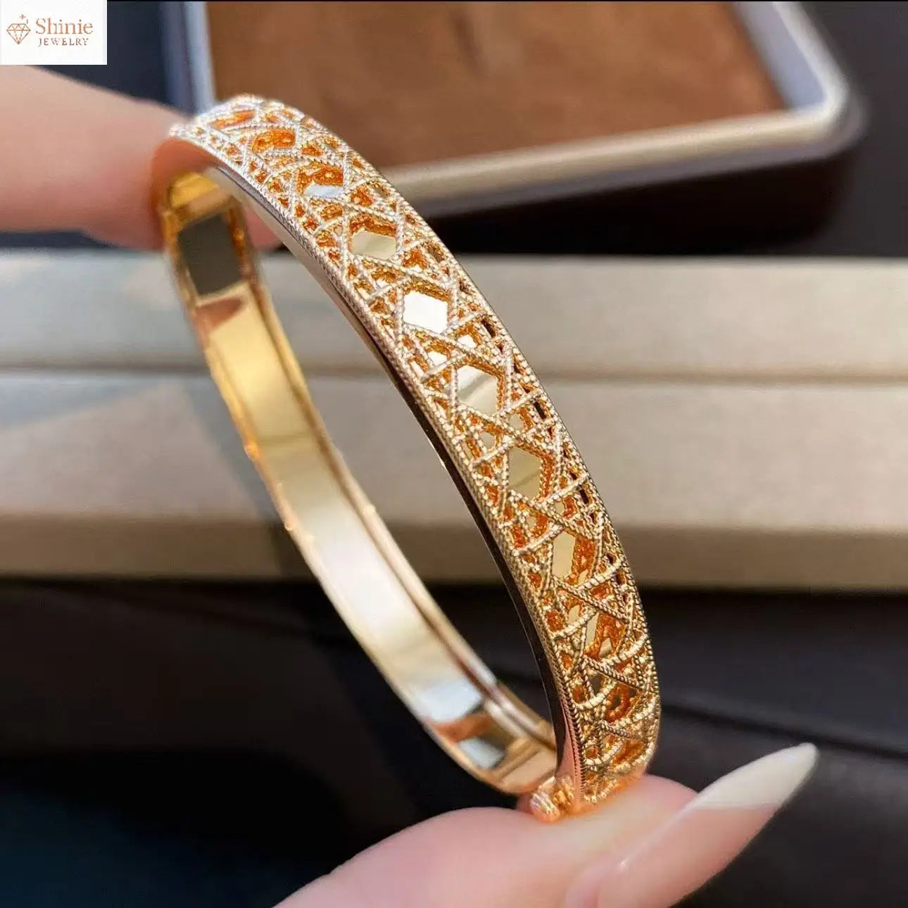 Luxury Designer S925 Sterling Silver Bangle  Cross Pattern Bracelet Women Trend Party Jewelry Accessory Valentine's Day gift